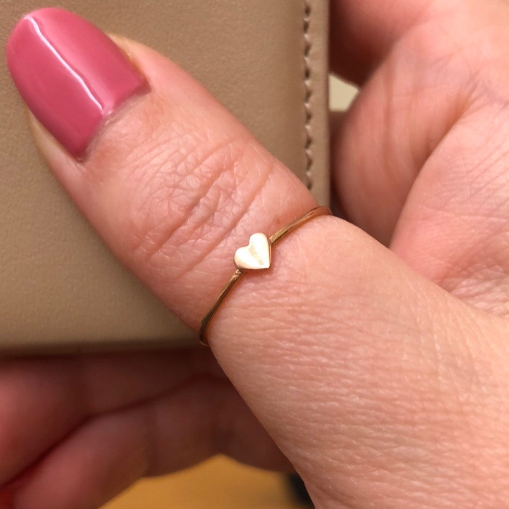Catbird Rose Gold Heart Ring